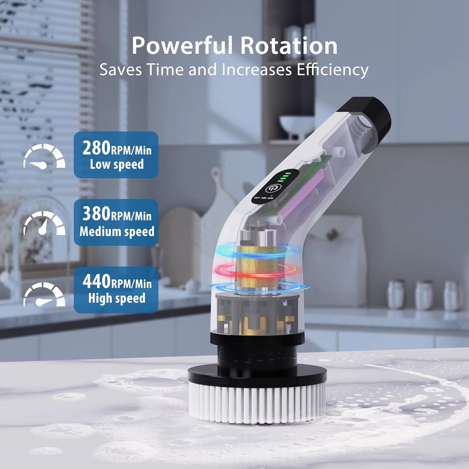 Electric Cleaning Brush - Effortless Home Care!