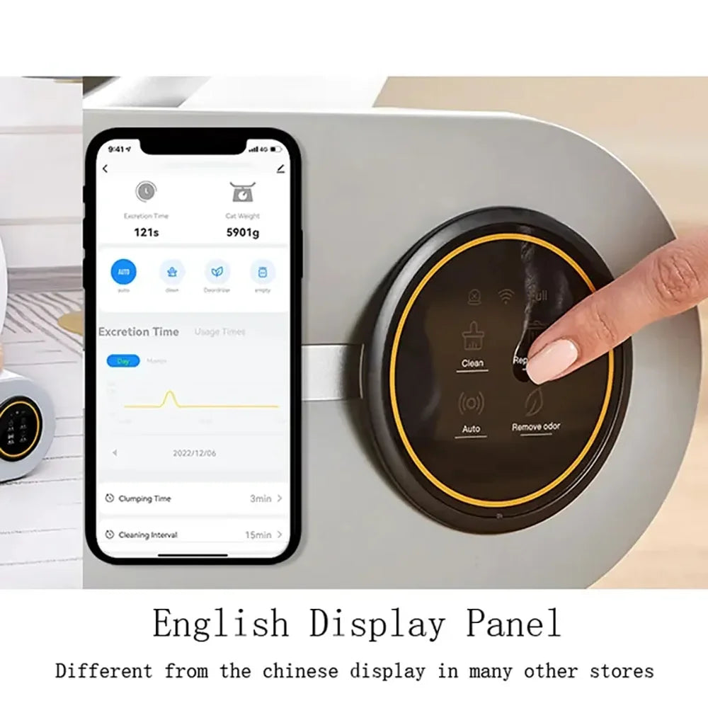 Tonepie Smart Cat Litter Box - Hassle-free cleaning!