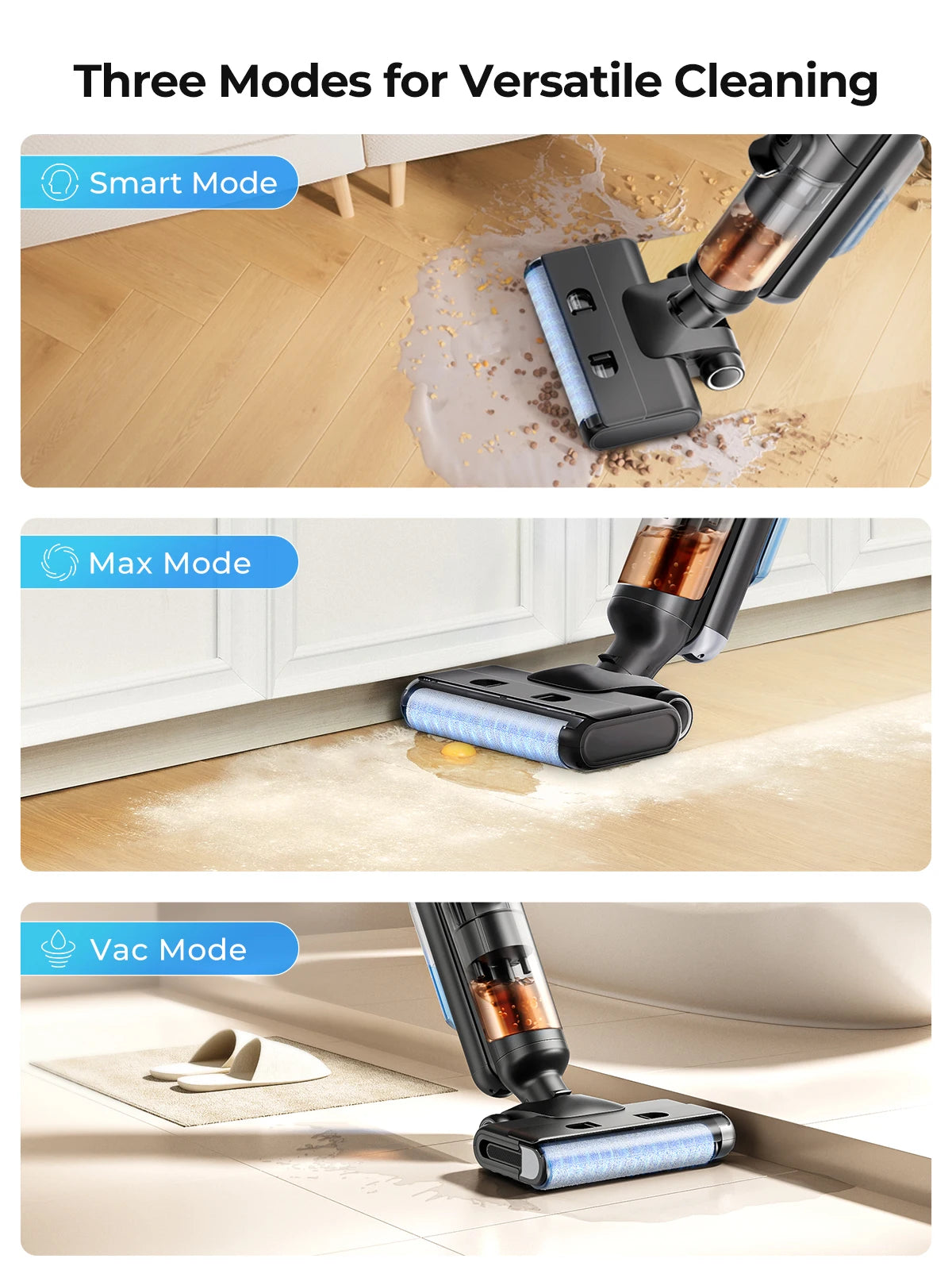 Laresar M3 Vacuum Mop - Effortless Cleaning!