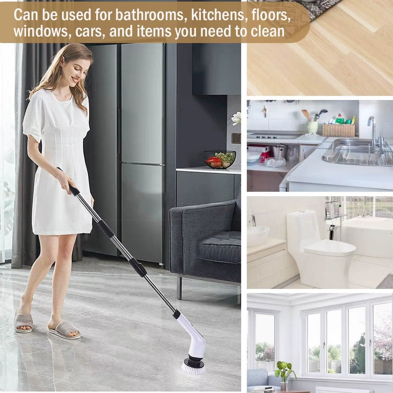 Electric Cleaning Brush - Effortless Home Care!